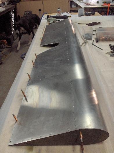 Riveted except trailing edge