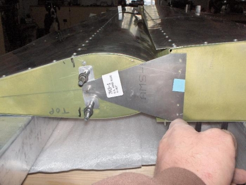 Attached the hinge brackets