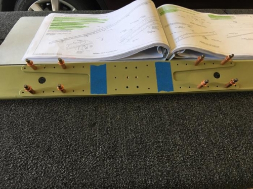 Oops!!  I countersunk the two middle holes by mistake.