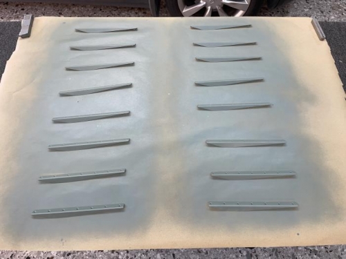 Stiffeners primed after discovering some minor pitting corrosion