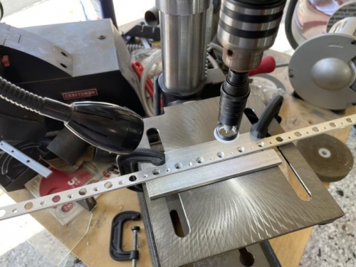 Jig from Cleaveland Tool holds the TE  parallel to the horizontal for countersinking