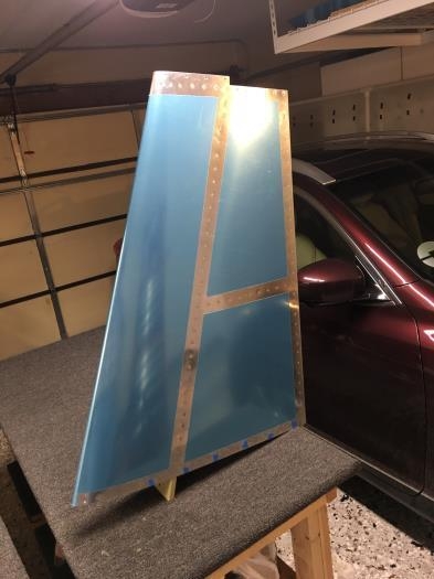 Vertical stabilizer is complete.