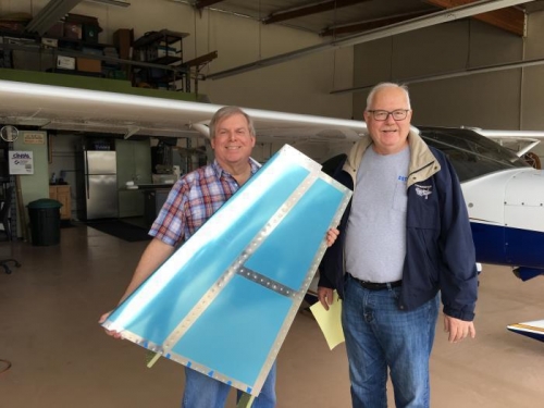 Dave Prizio (right) is an EAA Tech Counselor for Chapter 92 based at Chino (KCNO).