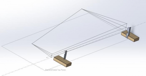 Solidworks design of rudder jig