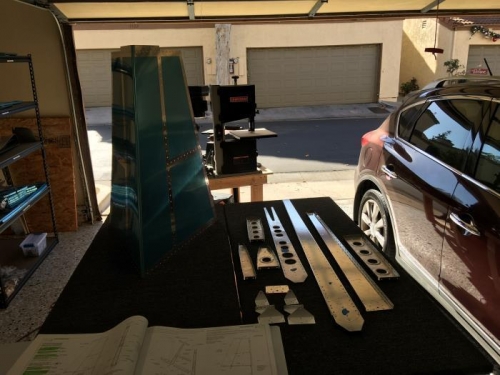 All parts deburred, dimpled and ready for priming prep.