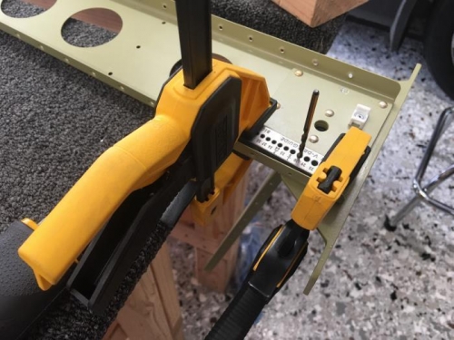 Smashed up head gave me problems drilling it out. Used a drill guide to align with hole.