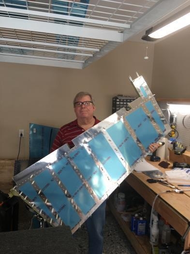 Rudder assembled with clekos.  All this just to match drill one hole in the horn.