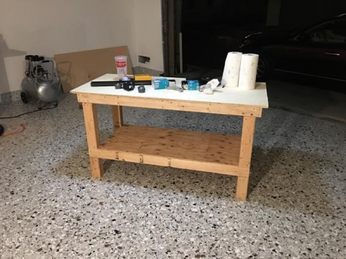 Finished table number one!