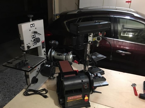 Final arrangement of my power tools.