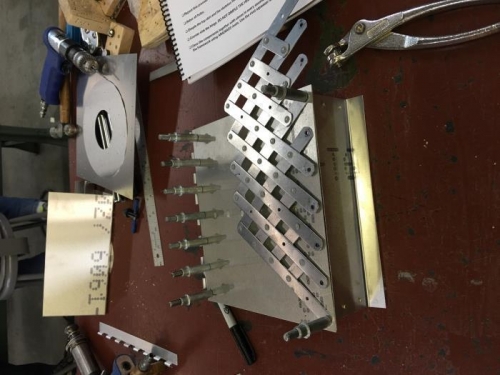 Laying out hole locations for drilling