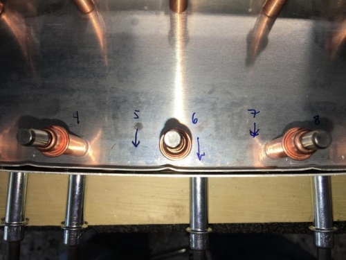 After much measuring and thought, I concluded the E-904 ribs were bent improperly. Notice the gap.