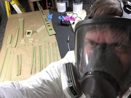 This is not the face of a happy airplane builder.