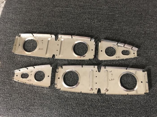 These ribs are the left and right inboard ribs and are modified to fit at an angle.