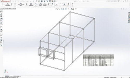 Constructed of 1-1/4 in. PVC pipe, and 6 mil plastic sheeting