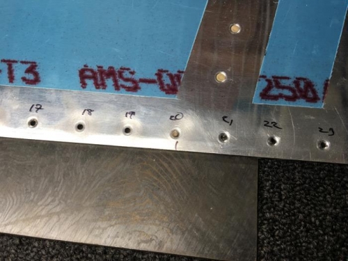 Trailing edge getting riveted.  I would soon discover the disaster causing me to scrap the rudder.