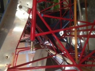 Mike changing battery bolts