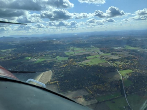 Yesterday flight over the Eastern Townships