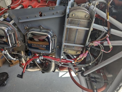 EGT, CHT, spark plug wire run .