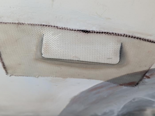 Cut , folded & fiberglassed