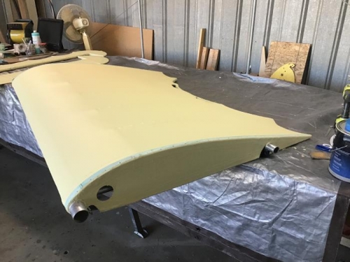 Primed Center Section Wing Left Top
