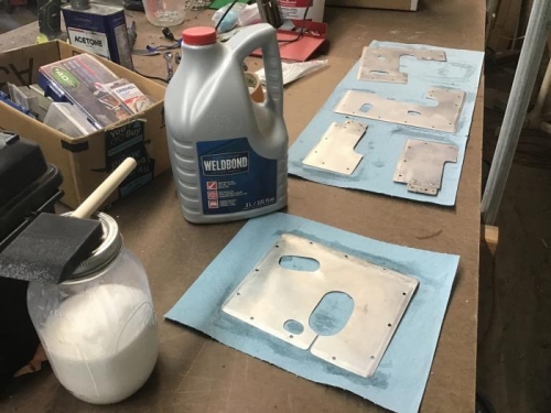 Trim Plate Glue Prep