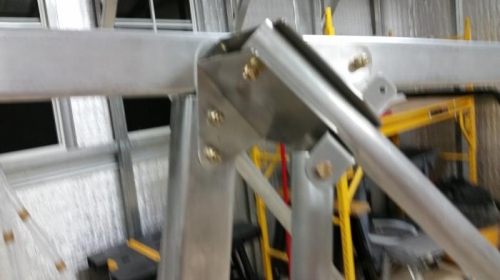 top pylon channels, diagonals and side braces