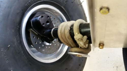 Brake caliper & rotor installation