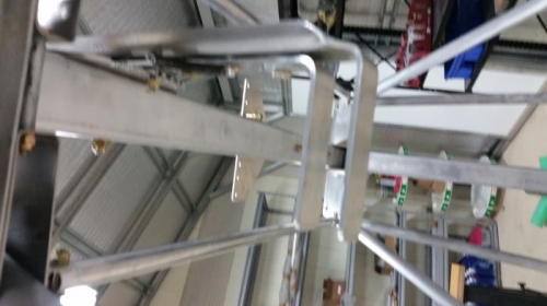 Trim adjuster handle installed