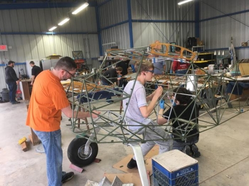 Jordan and Brian painting