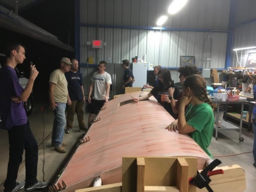 Too many to count!  Lots of helpers tonight as we continue to work on wings