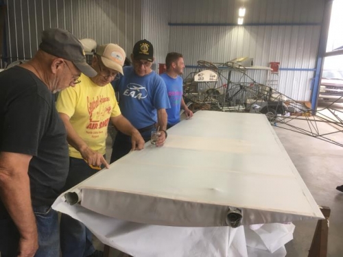 Actually from 6/5.  Looking for rough spots in the fabric.