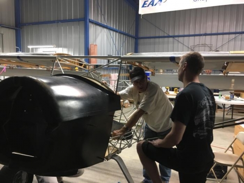 fitting instument glare shield and boot cowling