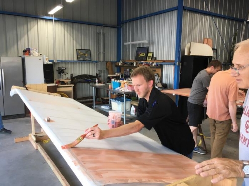 Nick continuing the Poly Brush process