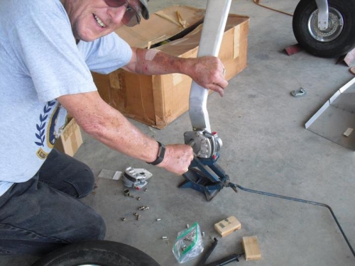 Terry working on right Brake