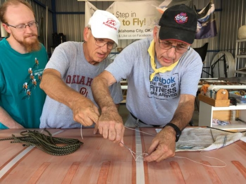 Pete gives rib lacing a shot