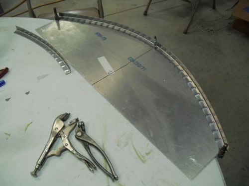 initial dimpling of instrument panel angle support