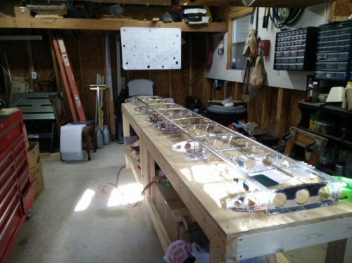 HS904 Main & HS905 Nose Ribs attached to Spars.