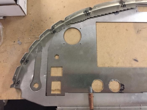 Hole for throttle cable