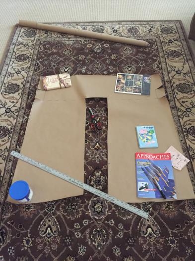 Cutting out carpet template