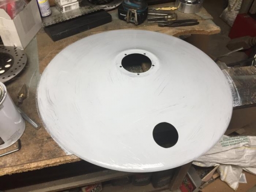 Primed Wheel Cover w/Air Value Access