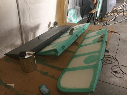 Primer Paint on Upper Right Aileron