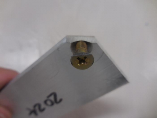 Resulting Flat on Screw Head