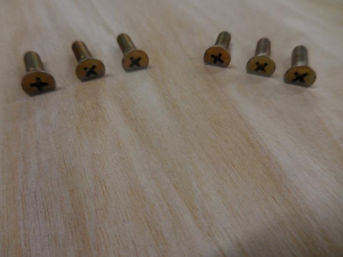 Six Screws with Small Flats on Them