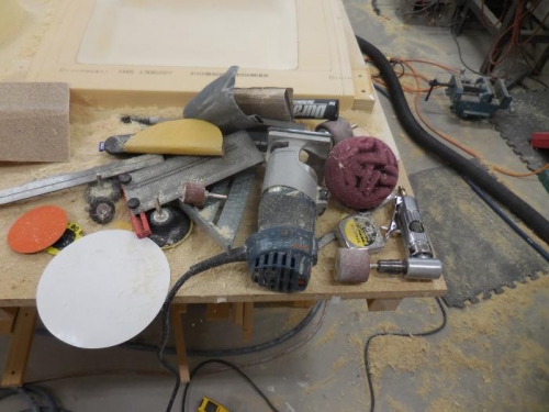 Some of the sanding and layout tools!