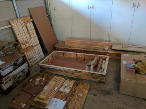 unloaded crate for rib components