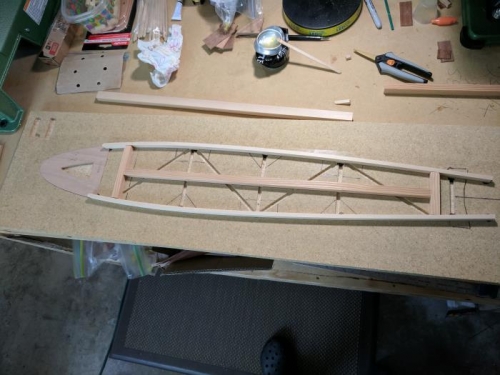 Build up took much longer than truss ribs.