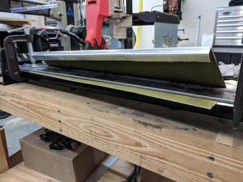 Working on the trailing edge bend