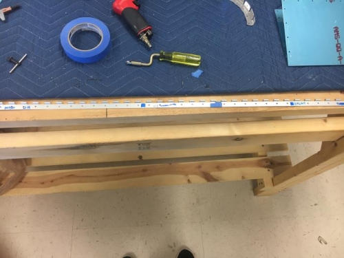 drilled and debured the holes on the stabilator hinge