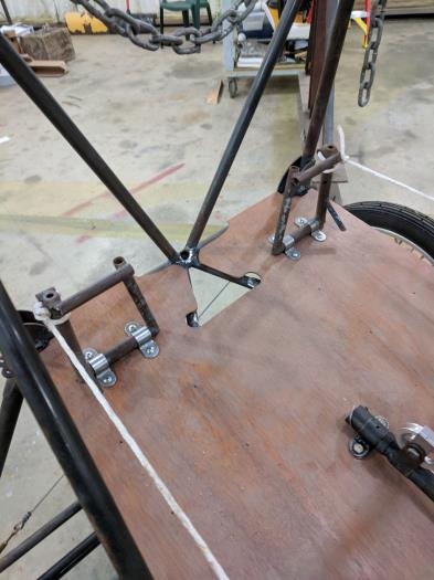 overview of rudder pedal attachment