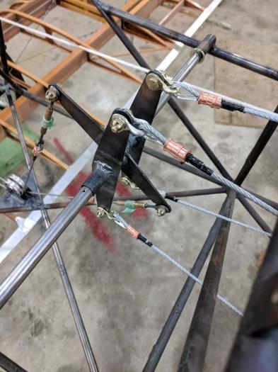 new bolts, washers, and nuts installed